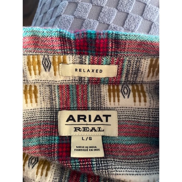 Ariat Women Size‎ Large Western Shirt 100% Cotton Flannel - Picture 5 of 7